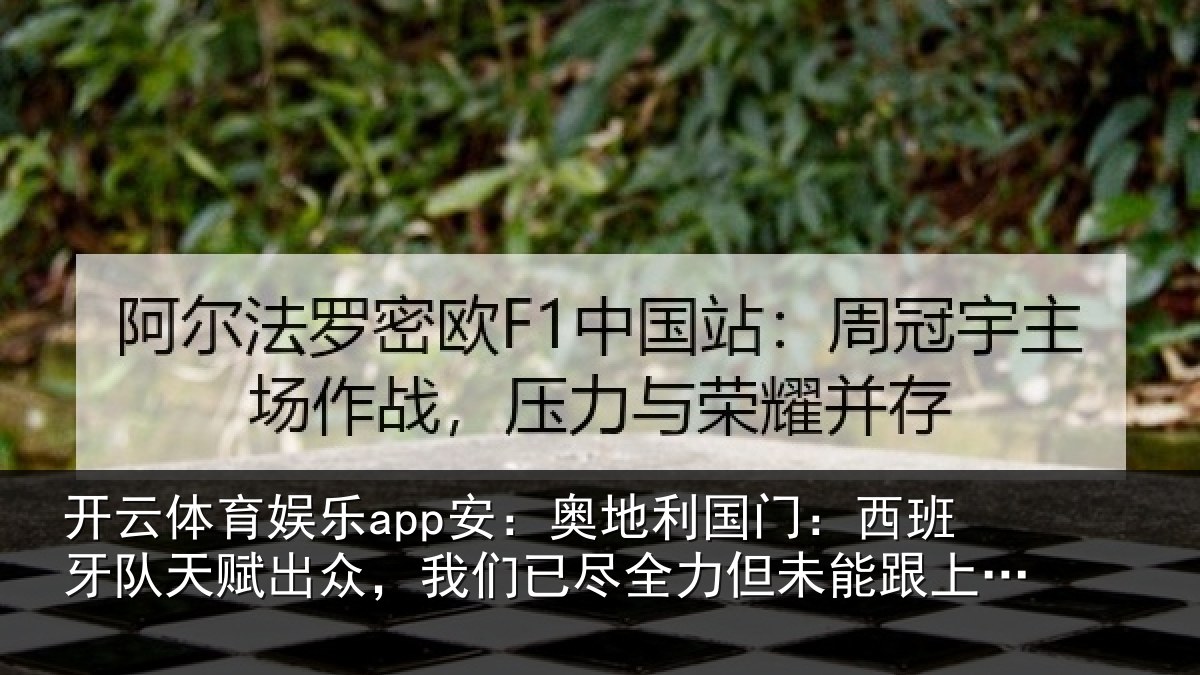 开云体育娱乐app安:奥地利国门:西班牙队天赋出众,我们已尽全力但未能跟上节奏